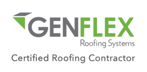 cetified, roofing, contractor, hail, damage, storm, rain, water, leak, repair, roofer, custom, roof, free, estimate, inspection, genflex, logo